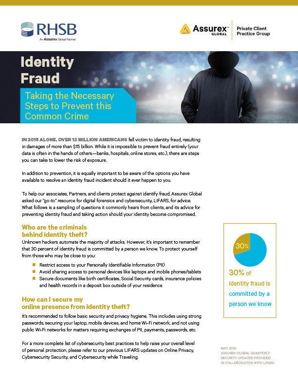 Identity Fraud white paper cover image