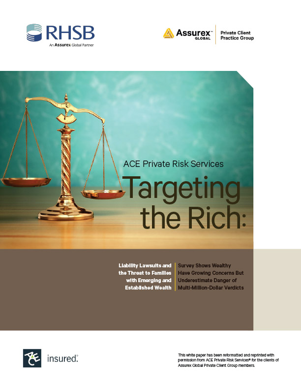 Targeting the Rich: Liability lawsuits white paper cover image